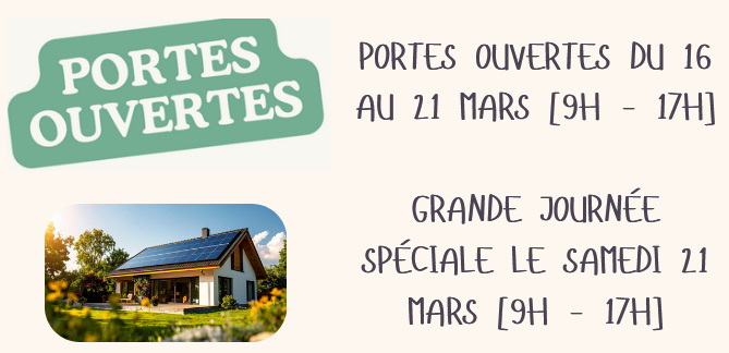 PORTES OUVERTES DU 16 AU 21 MARS